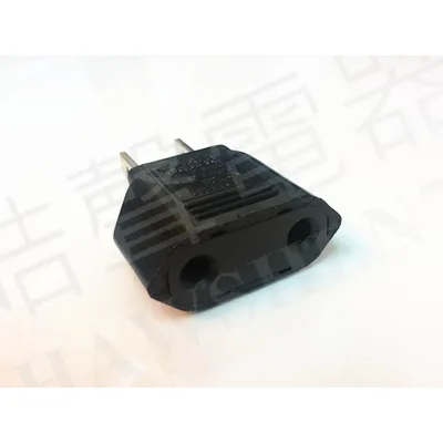 WJ8032 現貨 轉接頭圓轉扁 兩入 大陸歐洲電器轉接頭 接插頭 圓孔轉扁頭 轉接插頭 插座 插頭 旅行轉接頭 【皓聲電器】 商品圖 2