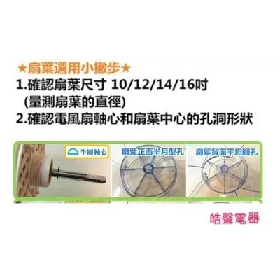 AFG054 現貨 國際F-L14AMR F-L14BMS   F-L14GMD F-H14ATR扇葉  5葉片【皓聲電器】 商品圖 4