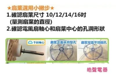 AFG053 現貨扇葉 適用大同TF-L16D TF-L16DH  TF-L16DJ TF-L16HA  TF-L16DB【皓聲電器】 商品圖 4