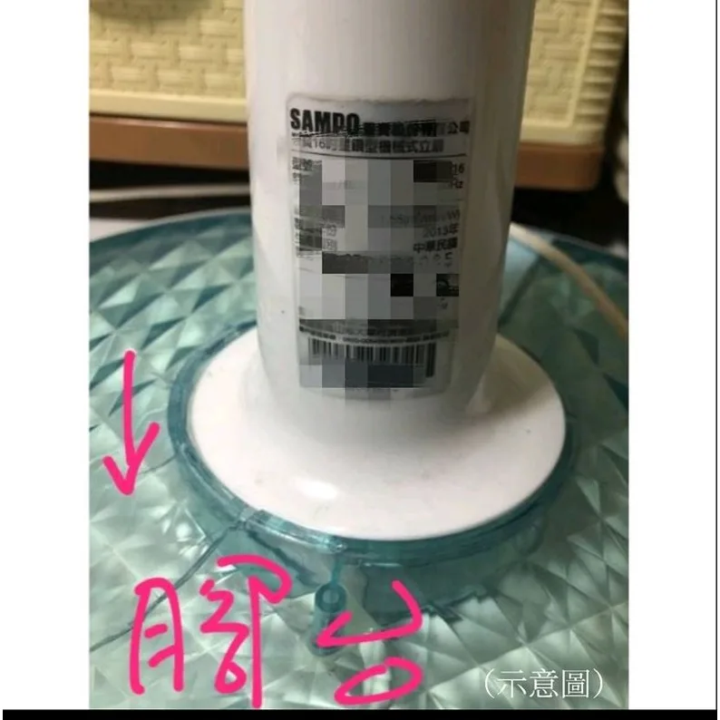  聲寶電風扇SK-FV14 SK-FM16腳台 底座 電扇配件 聲寶電風扇配件 原廠材料 配件  【皓聲電器】 商品圖 1