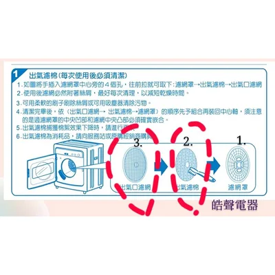 001219200400S 現貨 三洋乾衣機濾網 SD-76U SD-80U  SD-86U 不織布濾網 尼龍濾網 原廠材料 公司貨【皓聲電器】 商品圖 6
