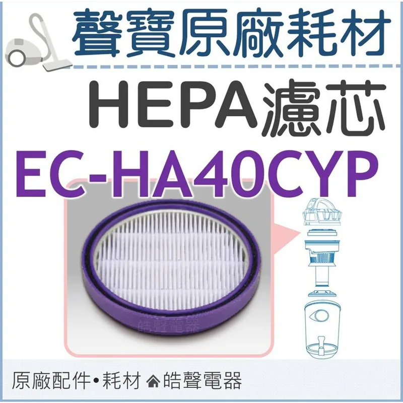 CJ132-33 現貨 聲寶吸塵器EC-HA40CYP濾網 HEPA濾芯 HEPA濾網 吸塵器濾網 原廠耗材 【皓聲電器】 商品圖 1